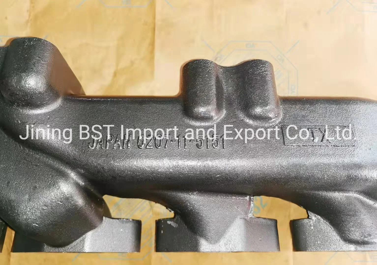 6D95 S6d95 Engine Exhaust Manifold 6207-11-5151, Excavator Parts PC200-5 PC220-5