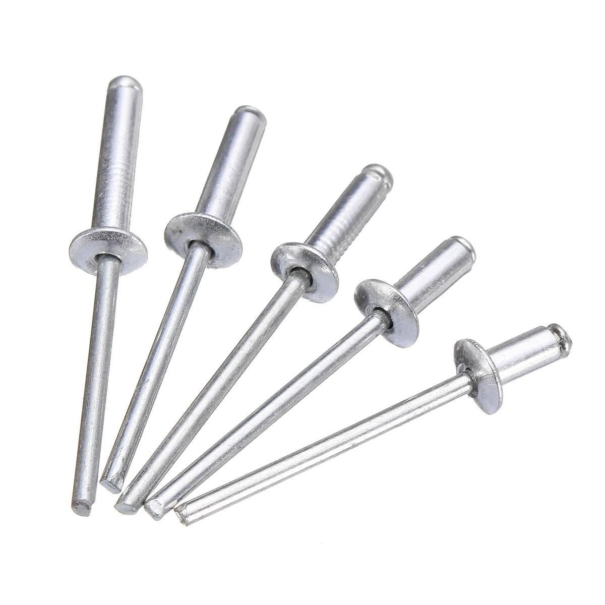 Bouton d'Ongles rivet aveugle de tête de clou de la taille, DIN Pop de l'acier en acier inoxydable aluminium Bright (non enrobé) GB