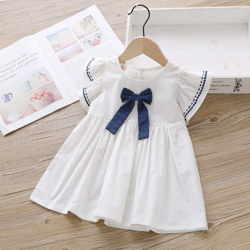 Abckids Baby Girl Dress Clothes Floral Print Baby Summer Dress Toddler Girl Sleeveless 100% Cotton Flower Casual Dresses