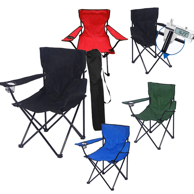 Factory Price Bearing 120kg PE Steel Foldable Folding Chair Seat for Camping