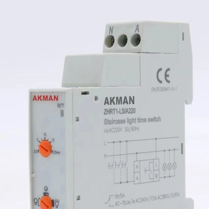 AC220V 50/60Hz Staircase Light Time Switch Time Relay Timer Delay Relay with CE