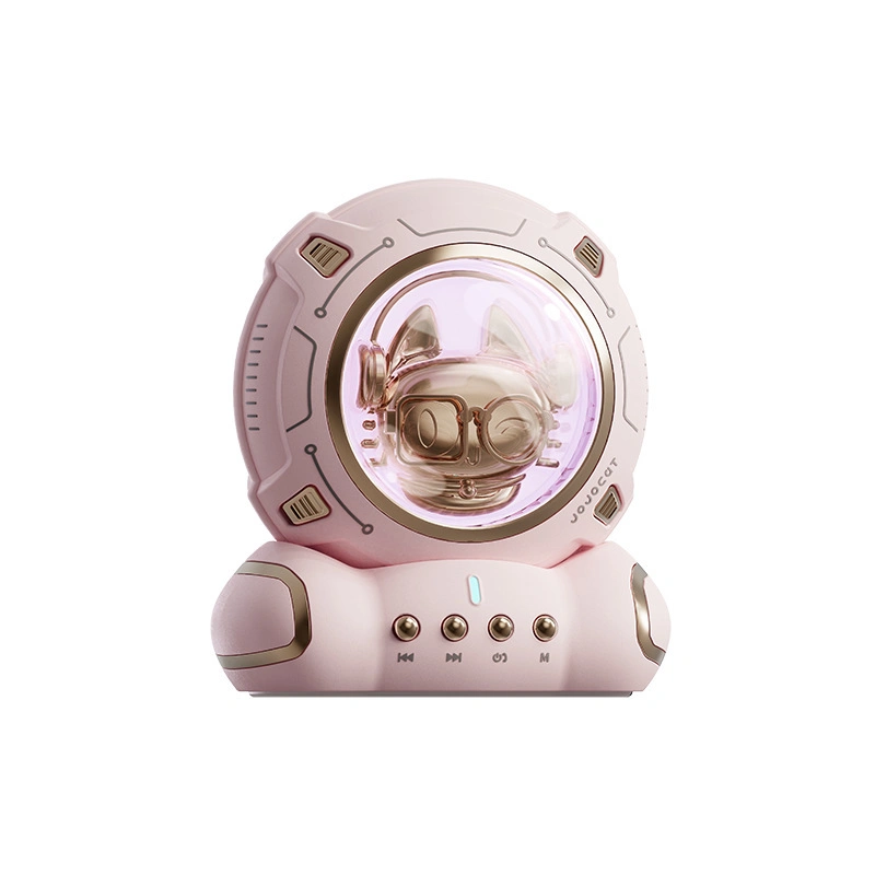 Nouvelle conception de l'espace de dessin animé l'astronaute Cat haut-parleur Bluetooth portable sans fil Caisse Player Mini cadeau créatif Mignon Président