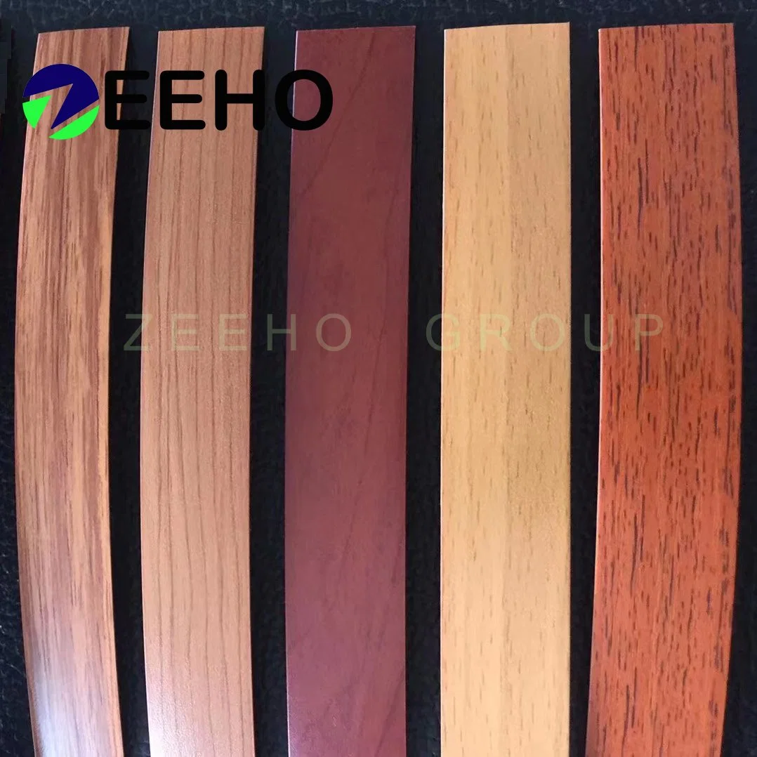 Wood Grain Veneer Banding White Birch Cherry Walnut Colors 1.5 Inch Iron on Edge Banding for Plywood and Furniture Construction