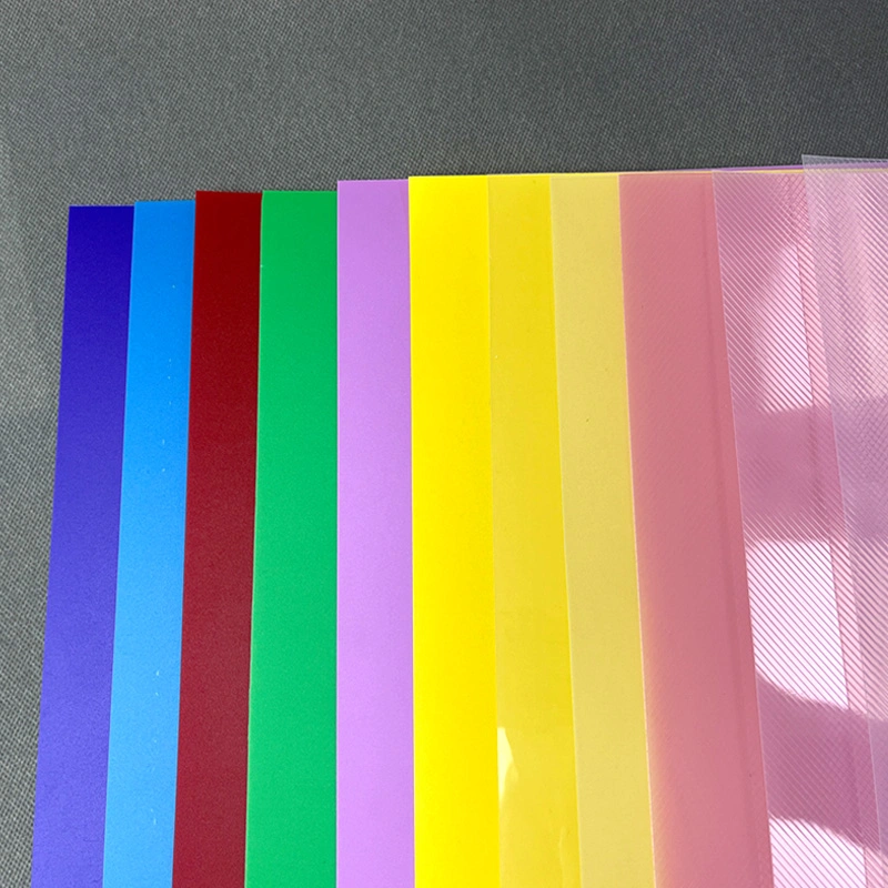 Well-Aging Resistance PVC Pet PP Glossy Matt Plastic PVC Film Notebook Covers Various Color