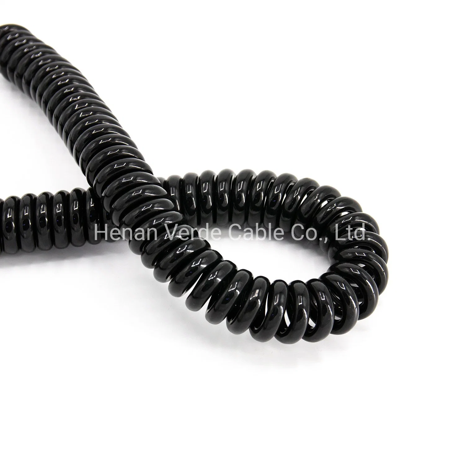 0.25mm 0.50mm 0.75mm PVC PU Telephone Communication Cable Spiral Coiled Cable