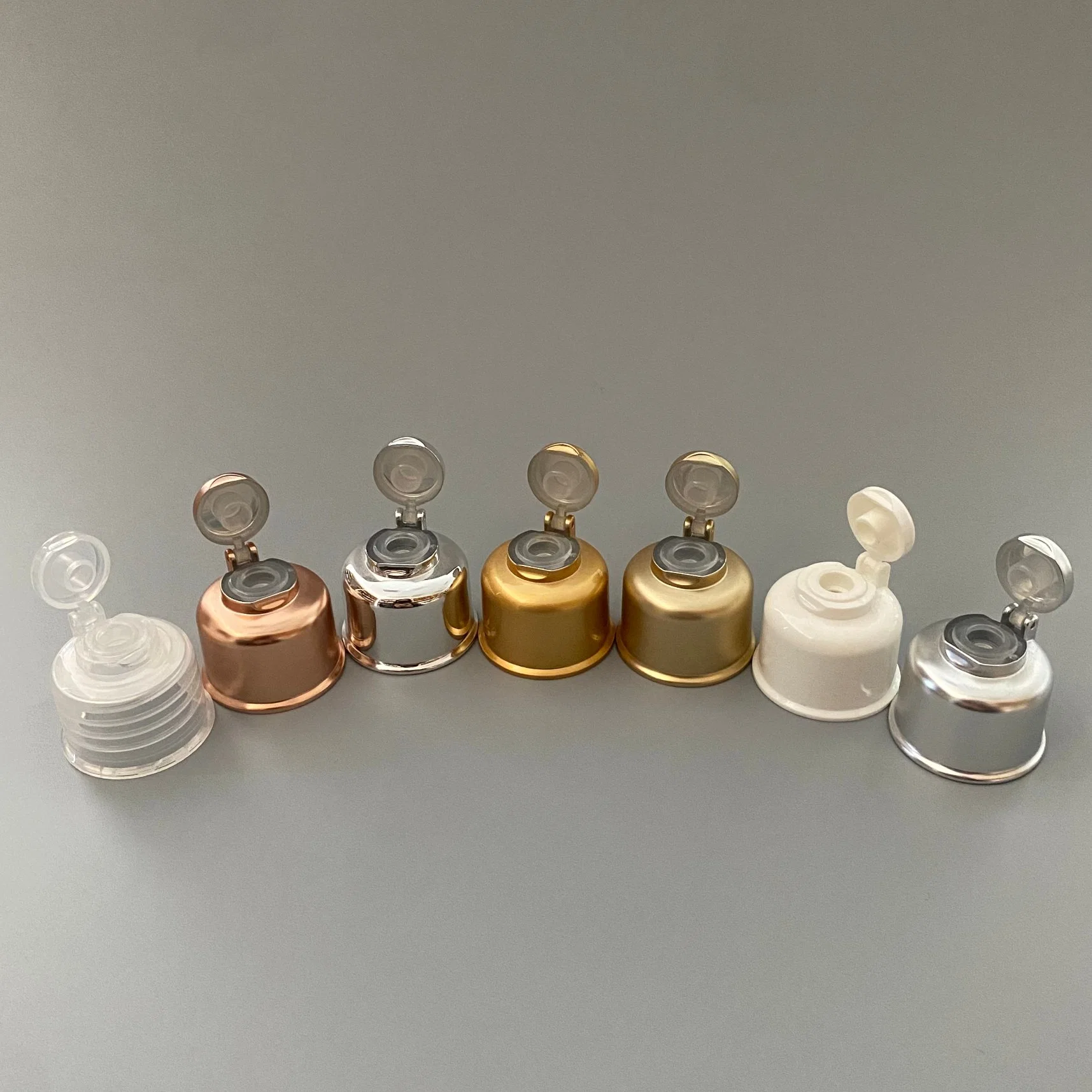 24mm Plastic Cap Gold Silver Plastic-Aluminum Cover Cosmetic Bottle Caps