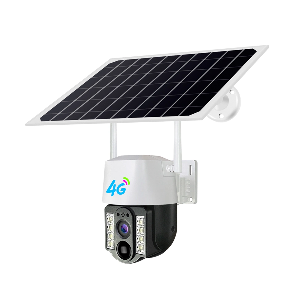 1,5 pulgadas 4G 5W Solar PTZ IP66 Seguridad WiFi CCTV Cámara para exteriores