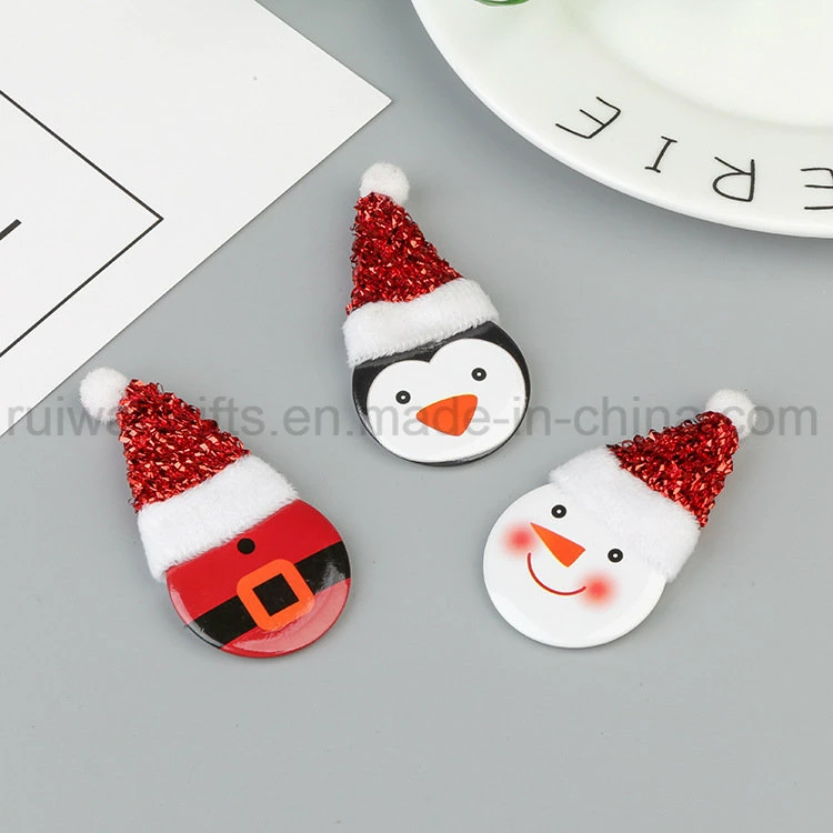 Weihnachtsnadel Abzeichen, nette Promotion Druck Abzeichen Pin für Weihnachtsdekoration