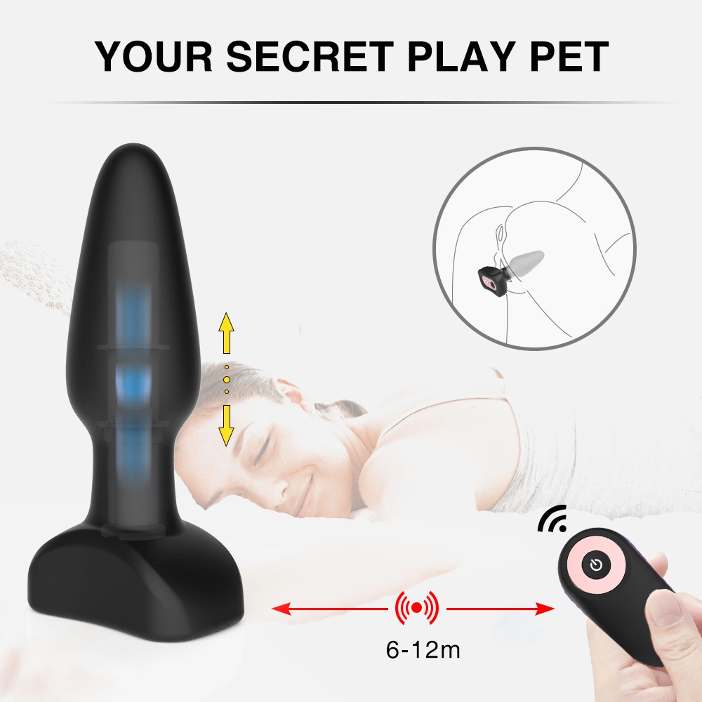 7 Vibration Butt Plug Vibrator Magnetic Plus Butt Massager Remote Control Vibrating Anus Plug Wearable Anal Plugs for Men Women