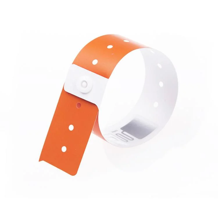 Reusable NFC Paper Wristband 13.56MHz Printable Custom Qr Code DuPont Paper Wristband