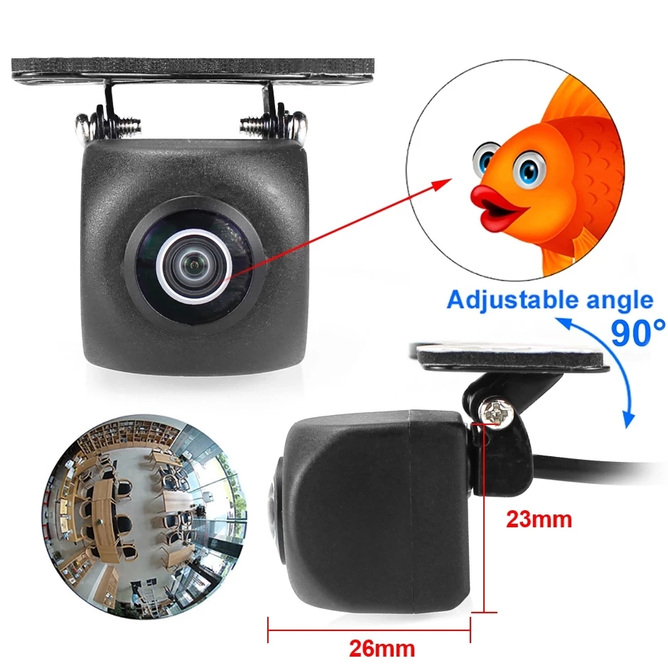 Moving Line HD 170 Degree Fisheye Lens Dynamic Trajectory Car Rearview/Reverse/Backup Camera