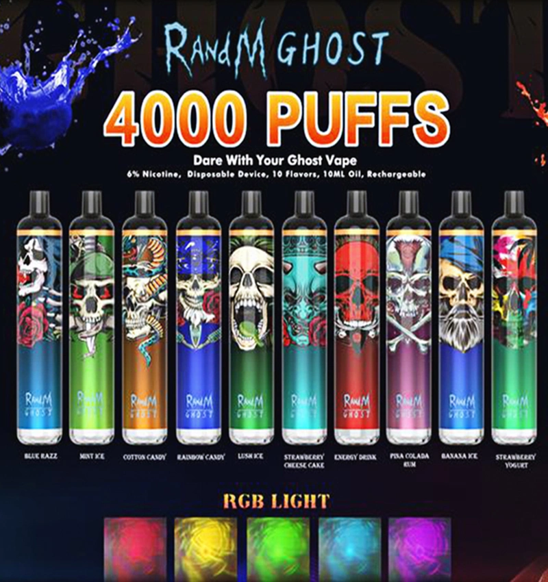 Fumot Original Randm Tornado 7000/9000/100000 E Cigarette Rechargeable RGB LED Disposable/Chargeable Vape