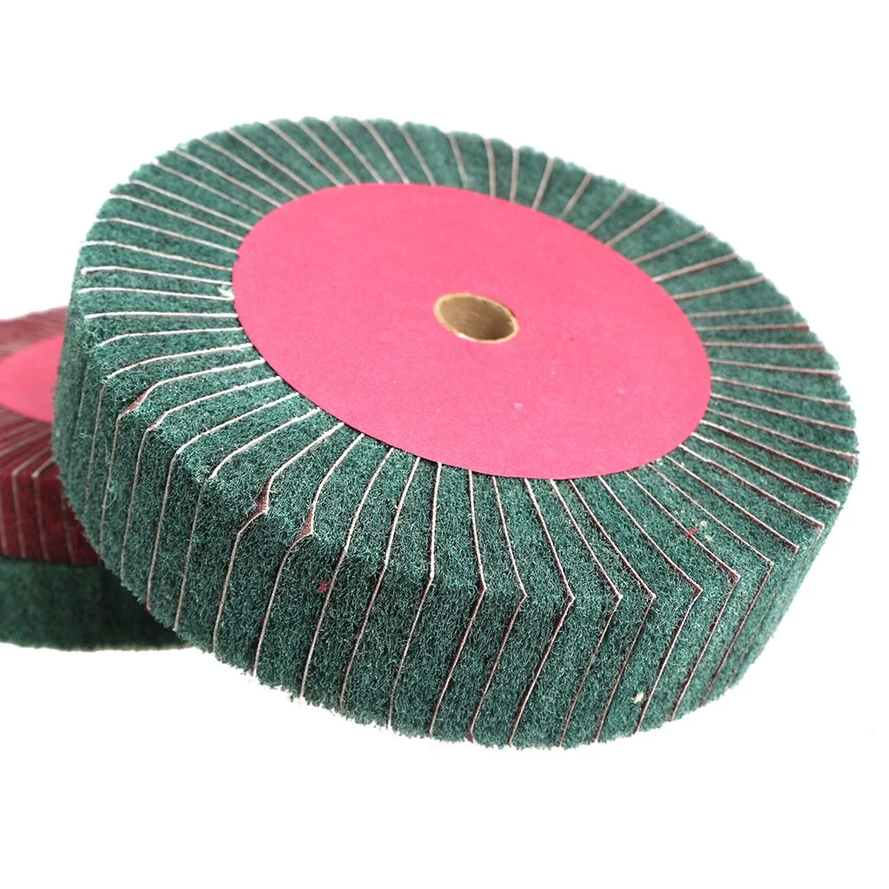 Abrasive Nylon Polishing Wheel Nylon Fabric Polishing Wheel 8''x2''9p for Stainless Steel Metal Copper Aluminum Marble