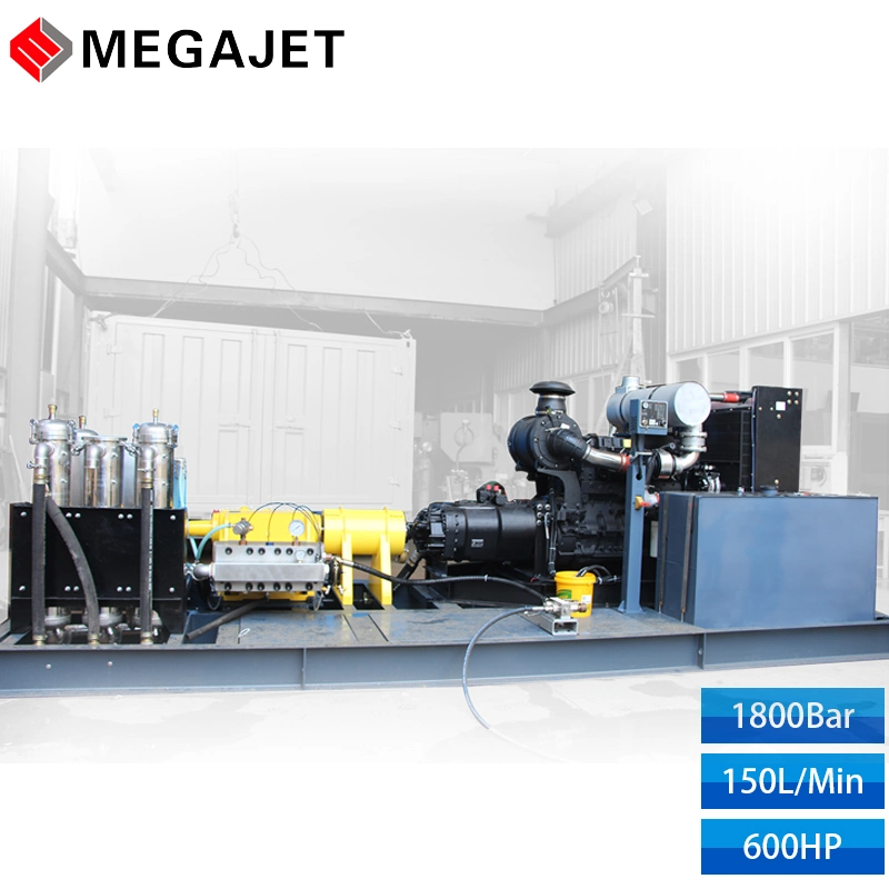 150 L/Min Diesel Driven High Pressure Washer Industrial Water Cleaning Machine