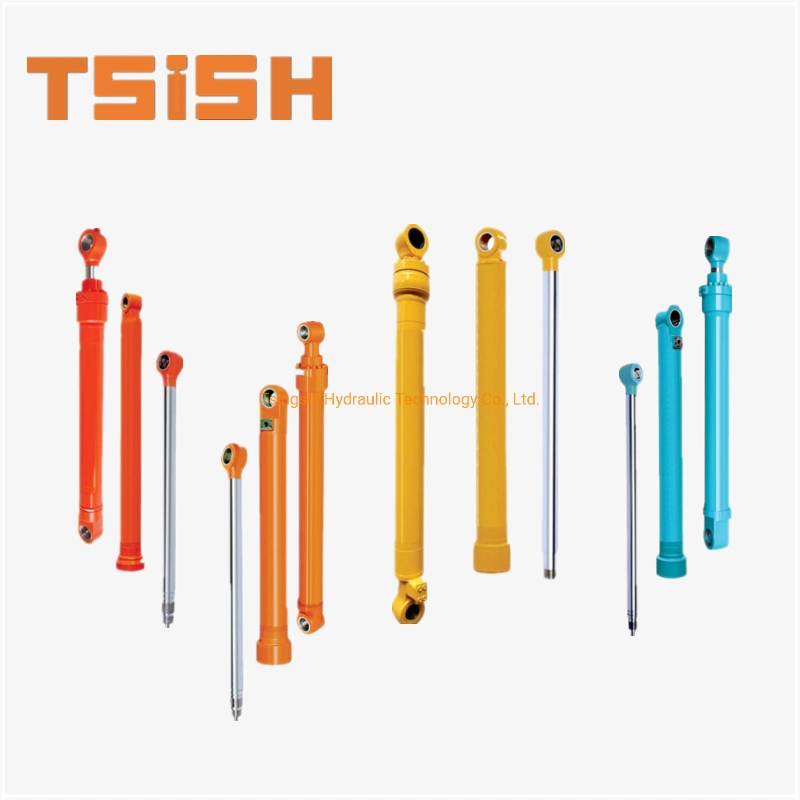 China Supplier Tsish Custom Design Small Piston Micro Bore Mini Rod Short Stroke Double Acting Hydraulic Cylinder for Scissor Lift Table Farm Tractor Loader