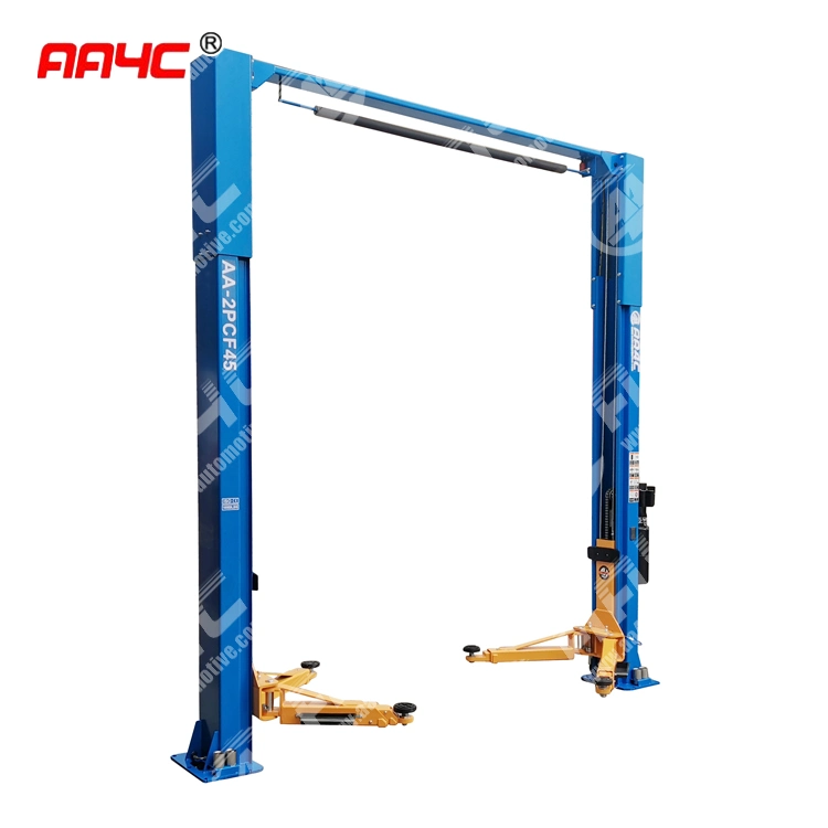 AA4c 10000lbs 4.5t Overhead Gantry Car Lift 2 Post Lift Auto Hoist Segments Columns Manual Unlock AA-2pcf45