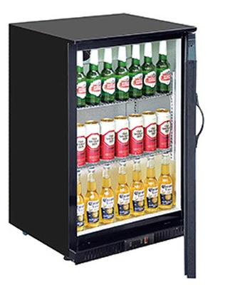 128L Single Solid Door Commercial Multi-Usage Refrigerator/Back Bar Cooler