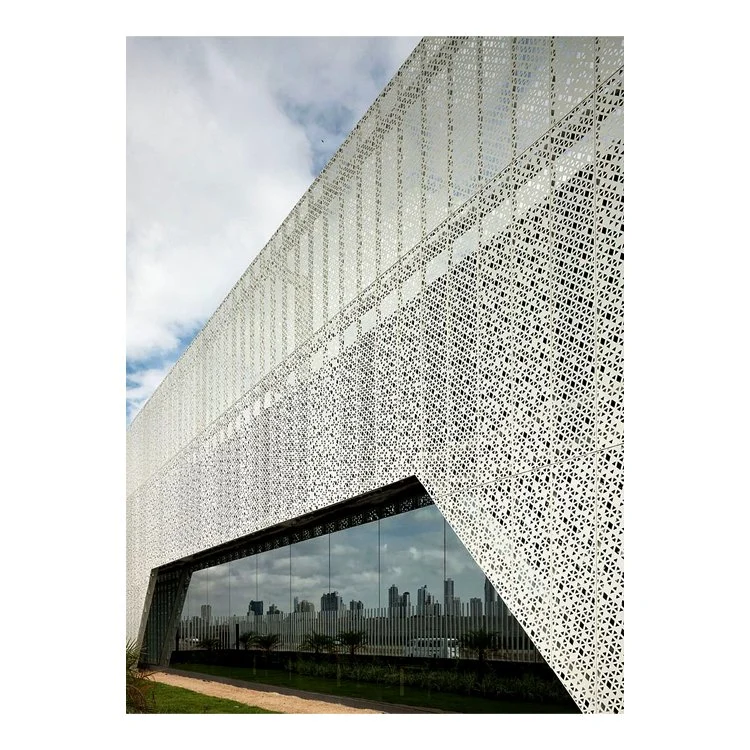 Custom Aluminum Perforated Facade Panel Curtain Wall