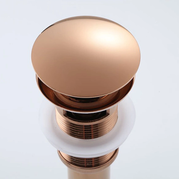 SPD-1010 Rose Gold Vessel Sink Drain Without Overflow Shower Bath Drain Pop up Drain