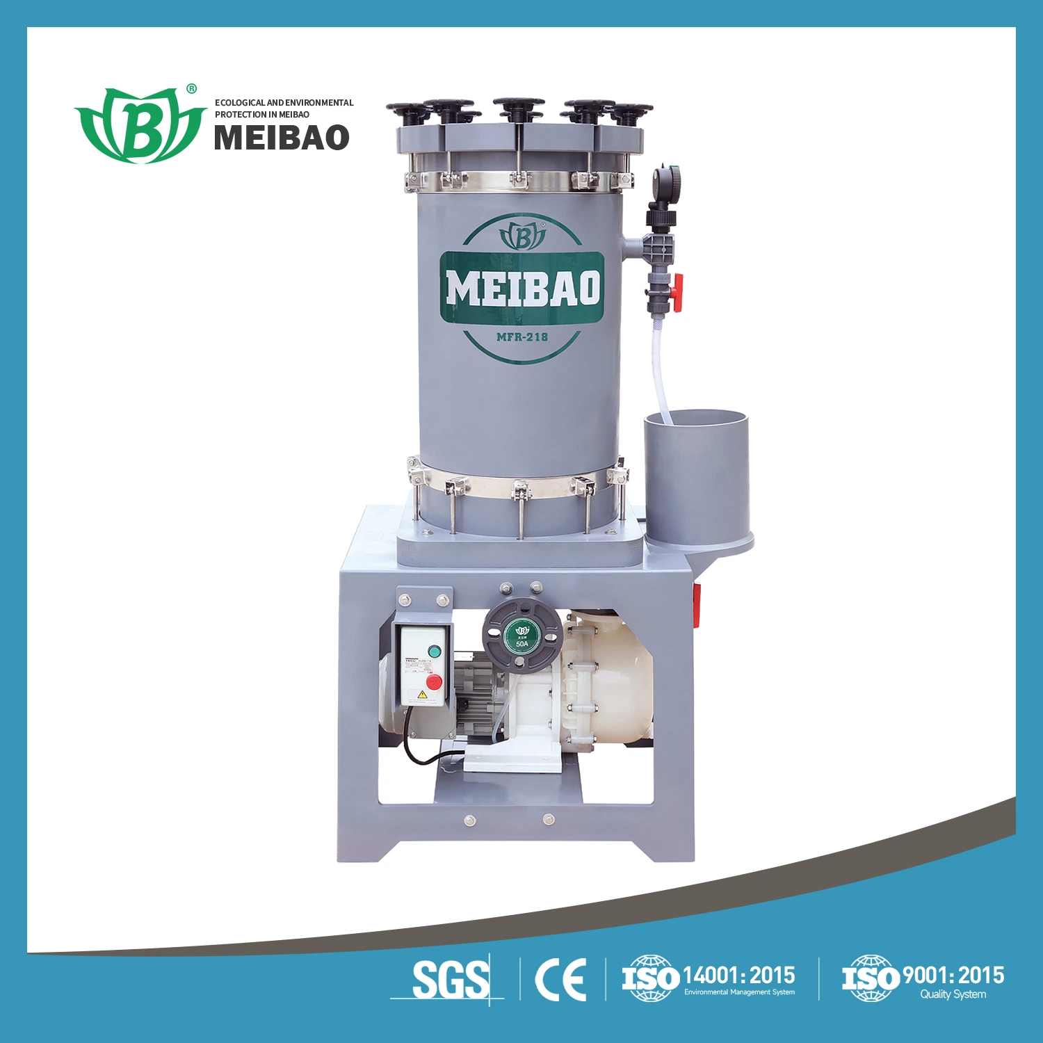 Acid and Alkali Resistant Chemical Filtration Machine for Electroplating and Etching
