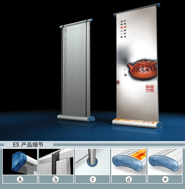 Rectangle d'aluminium Banner Stand Exihibition Standee Rouleau d'affichage jusqu'