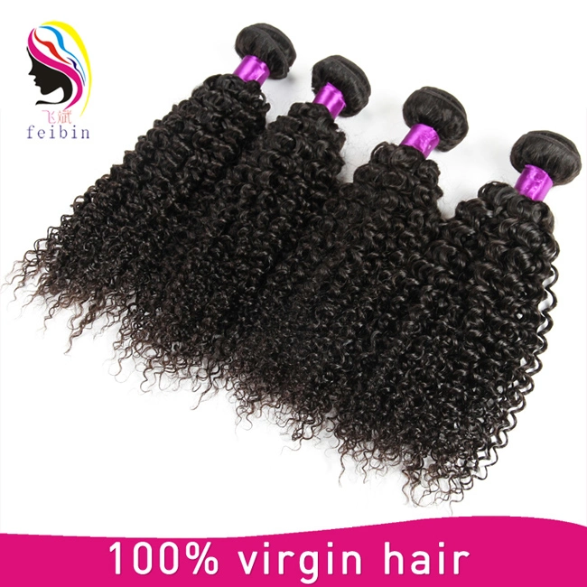 8A Grade Brazilian Kinky Curl Human Virgin Hair Weaving