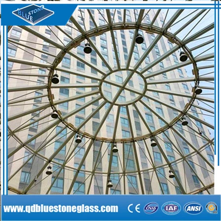 China Wholesale/Supplier Flat 6.38mm-12.76mm Laminated Tempered Glass for Canopy/Building