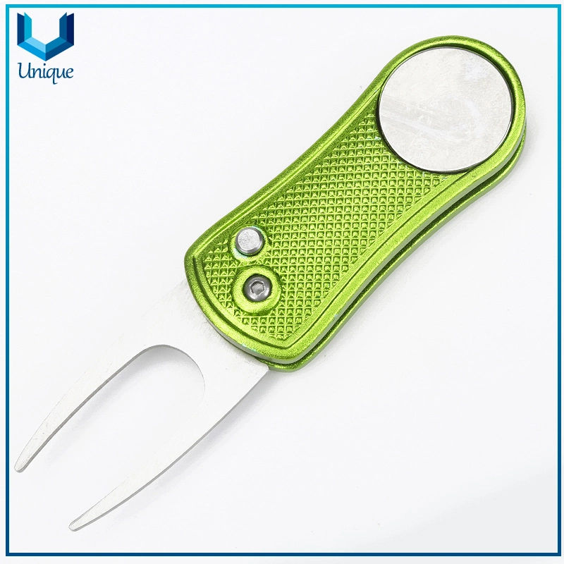 Ball Marker Supplier Multifunctional Bottle Opener Golf Divot Repair Tool with Custom Metal Golf Ball Marker