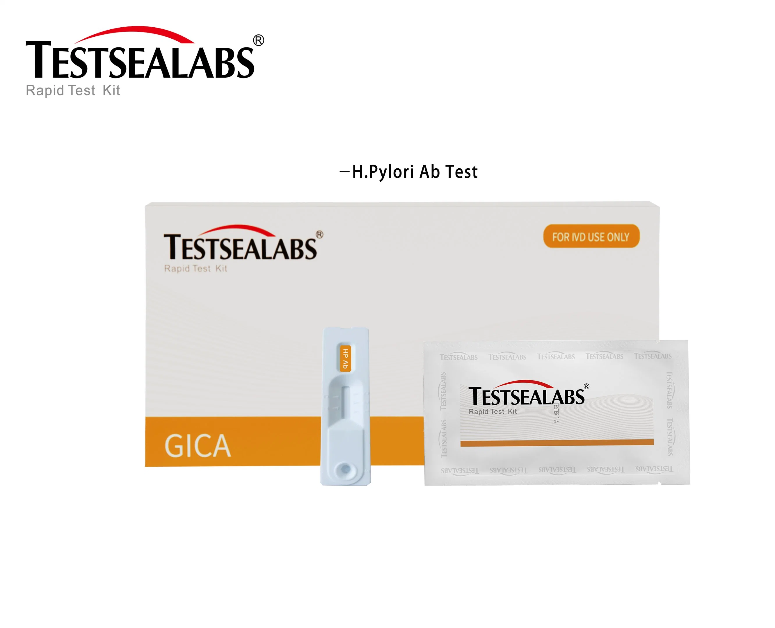Testsealabs H. pylori Teste rápido de anticorpos Fita Cassete/TESTE INICIAL