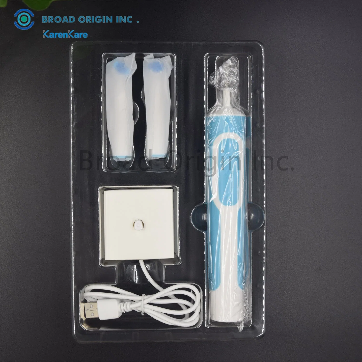 Cepillo de dientes eléctrico sónico personalizado aprobado por BSCI con 2 cabezales de cepillo de dientes Motor eléctrico del cepillo de dientes eléctrico