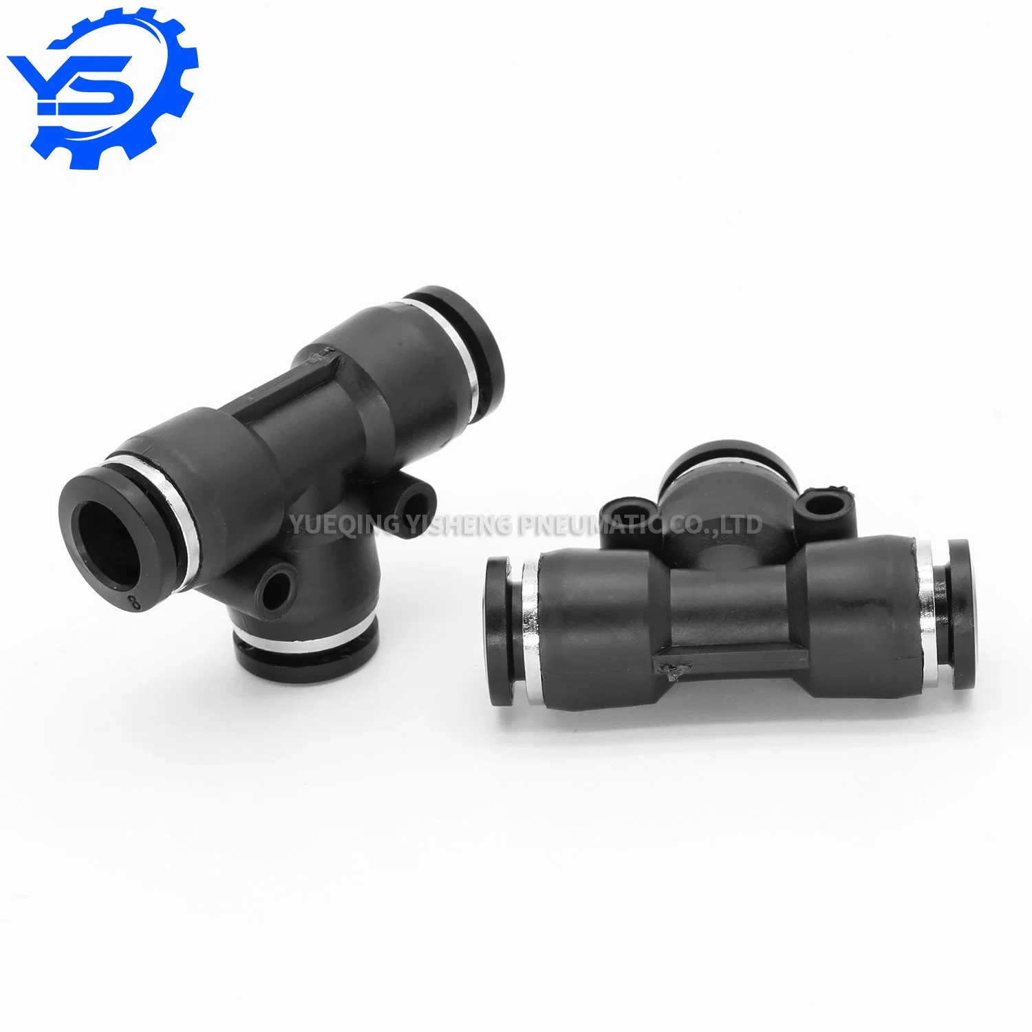 PE-8 Plastic Quick Connect Tee Tube Joints Air Hose Fittings PE Pneumatic Connector Pneumatic Quick Coupling