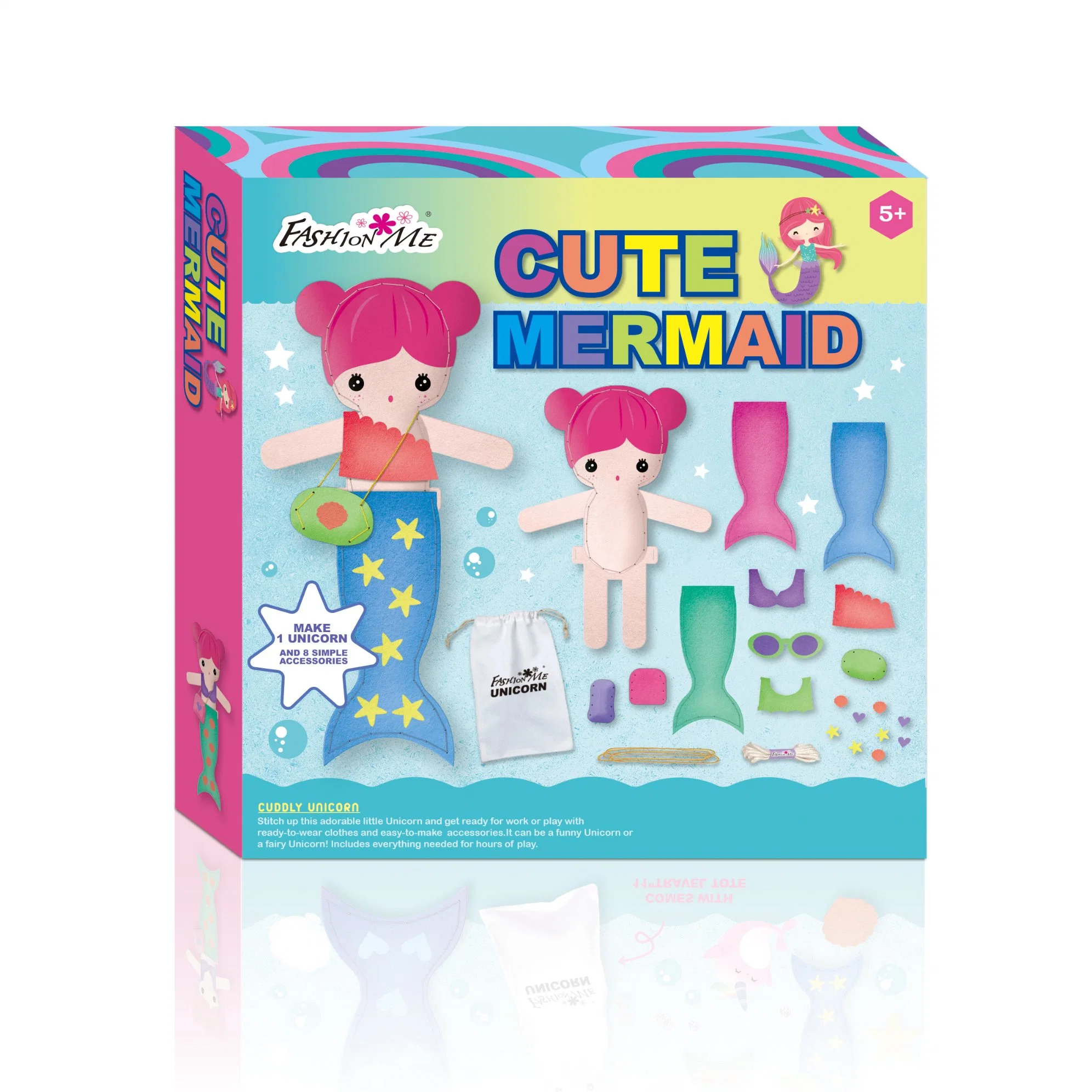 New Mermaid Sewing Kit for Kids Art & Craft Kit DIY Making Gift