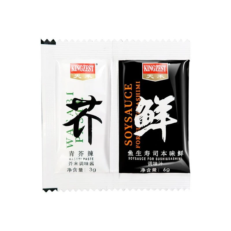 Halal Sushi Wasabi Sushi Soy Sauce Wholesale/Supplier 18L 3G Sachet