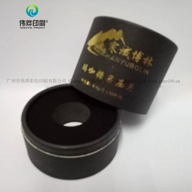 Custom Printing Hot Stamping Fancy Paper Promotion Gift Tube Packaging Box