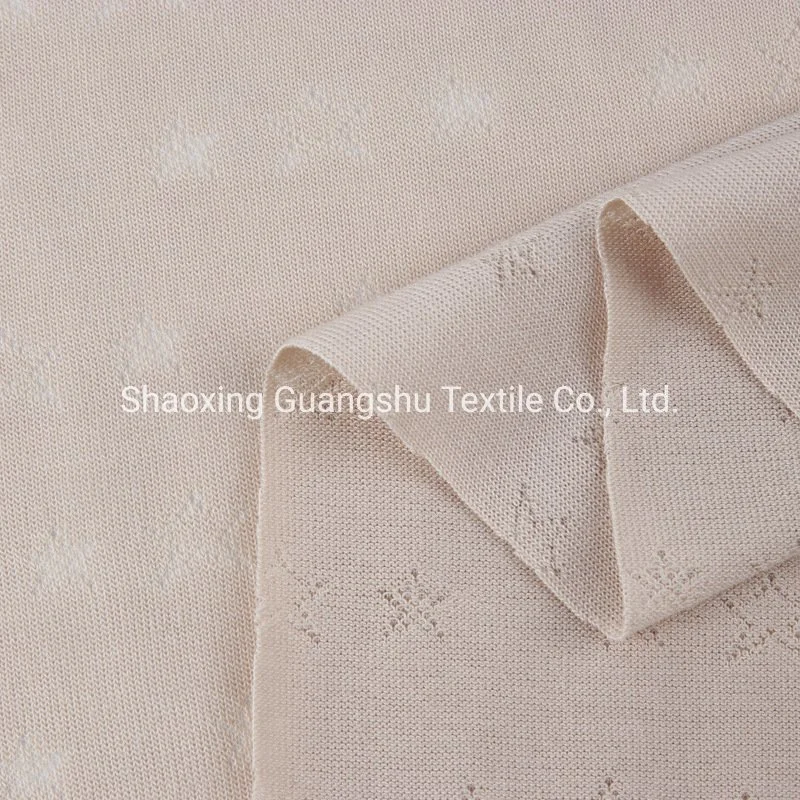 Tecido jacquard tricotado de nylon de algodão modal para vestuário doméstico