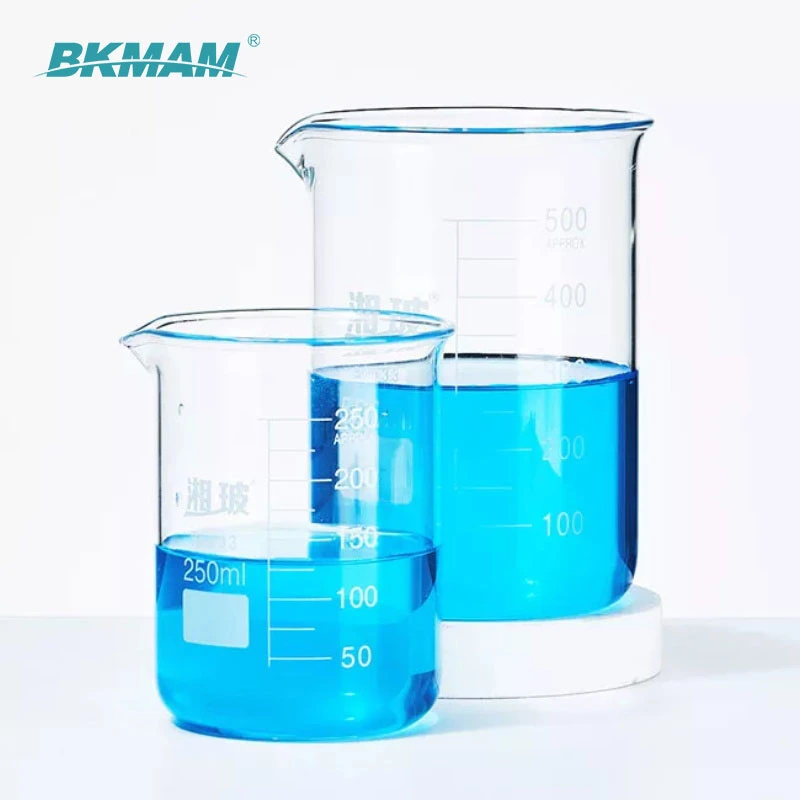 Factory 50ml-500ml Glass Beaker Lab Borosilicate Glass Beaker Glass Measuring Cup