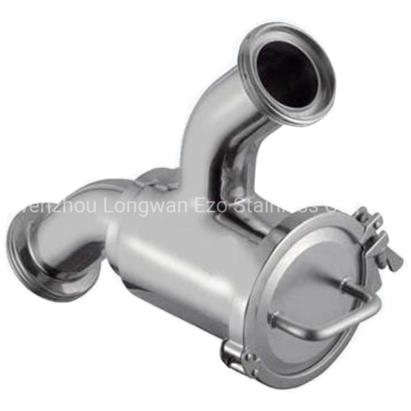 Sanitary Stainless Steel Y Type Filter Strainer with Well Screen for Milk Water Beverage