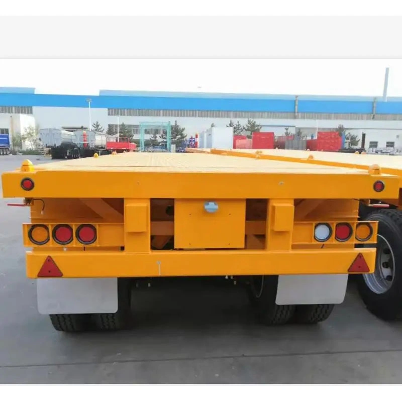 3 Axle Flatbed Side Wall Semi Truck Trailer and 6X4 Sinotruk Tractor Truck