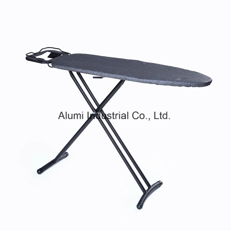 Hotel Foldable Ironing Board with Steam Iron and Iron Holder