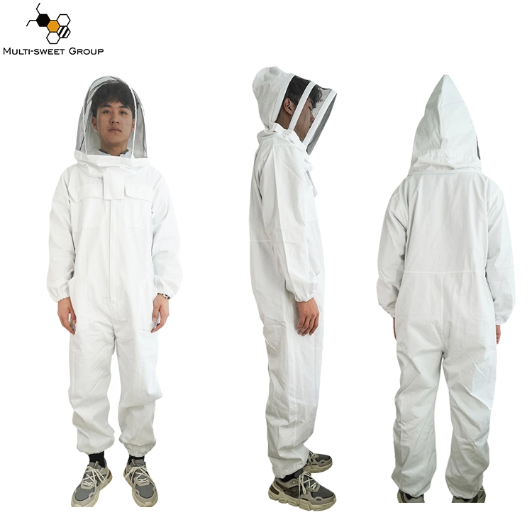 Bee Suit Beekeeper Coverall Hooded Cotton Bee Keeping Suit