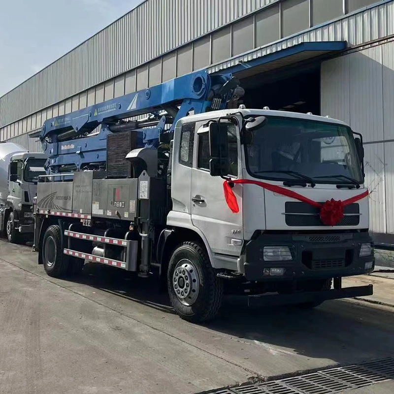 Les fournisseurs chinois béton montés sur camion pompe de la rampe de ciment chariot