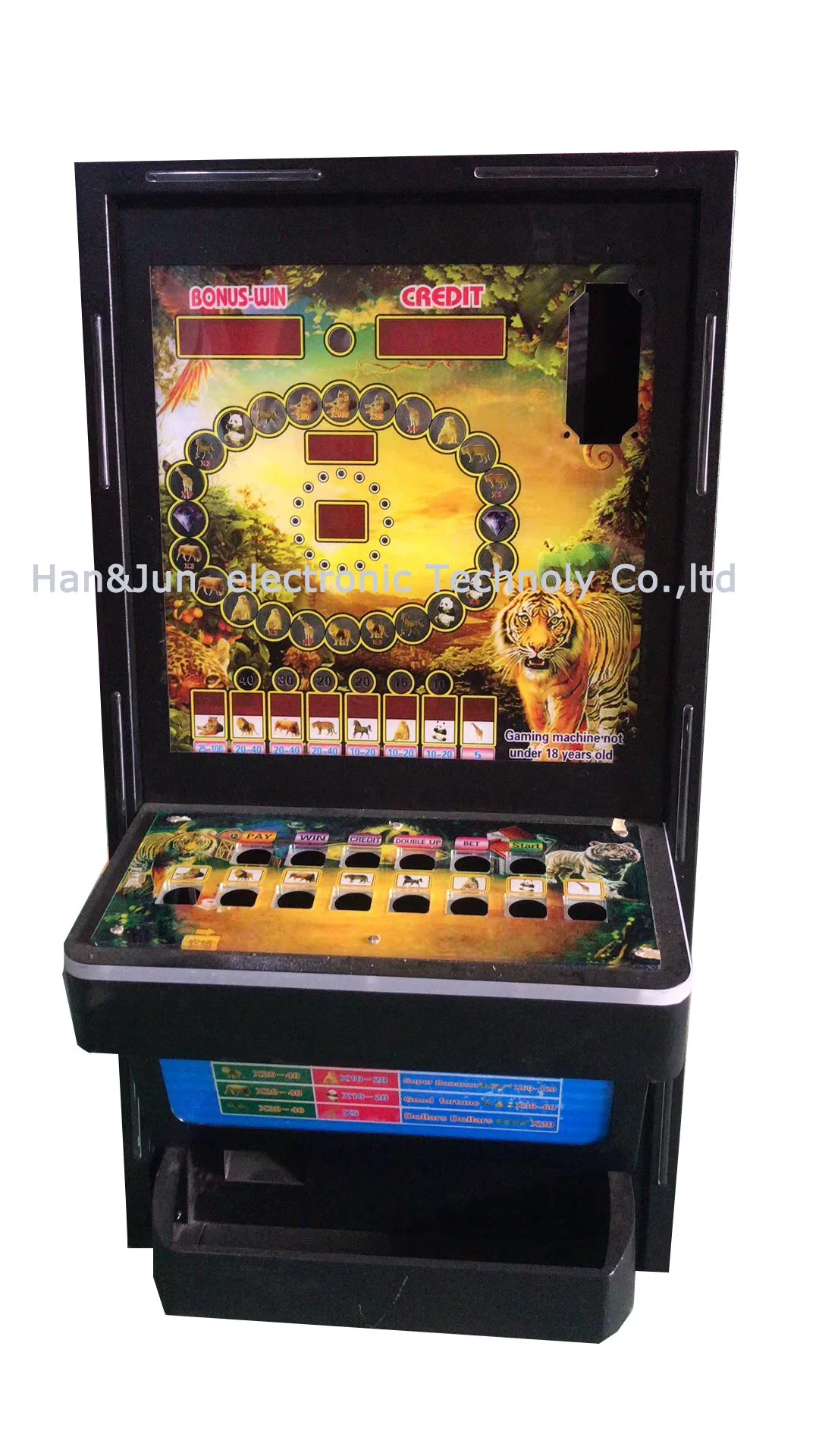 L'Afrique Hot Sale Coin exploité Glambing Casino Slot Machine de jeu d'Arcade