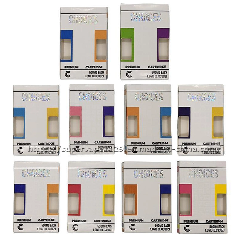 Hot Choices Cartridge Empty 0.5ml Pyrex Glass Tank Choices Cartridge Full Ceramic Vape Carts