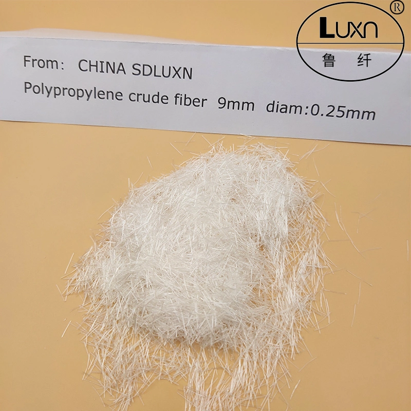 Polypropylene Polyester Soluble Crude Fiber for Cement Concrete/PP Crude Fiber