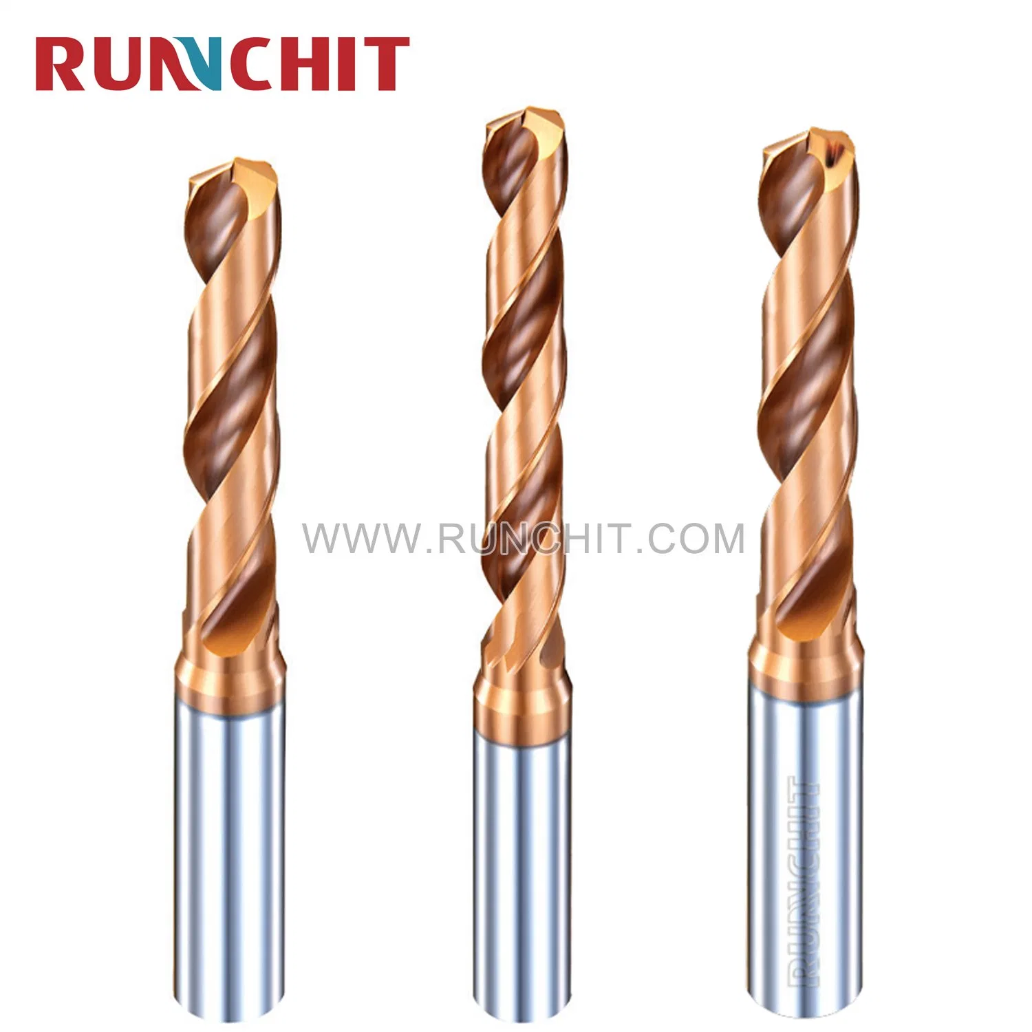 CNC Milling Machine Tool Drilling Internal Cooling Drill Tungsten Steel High Hardness Cemented Carbide Deep Hole Drill Twist Drill Straight Shank (NHKA170)