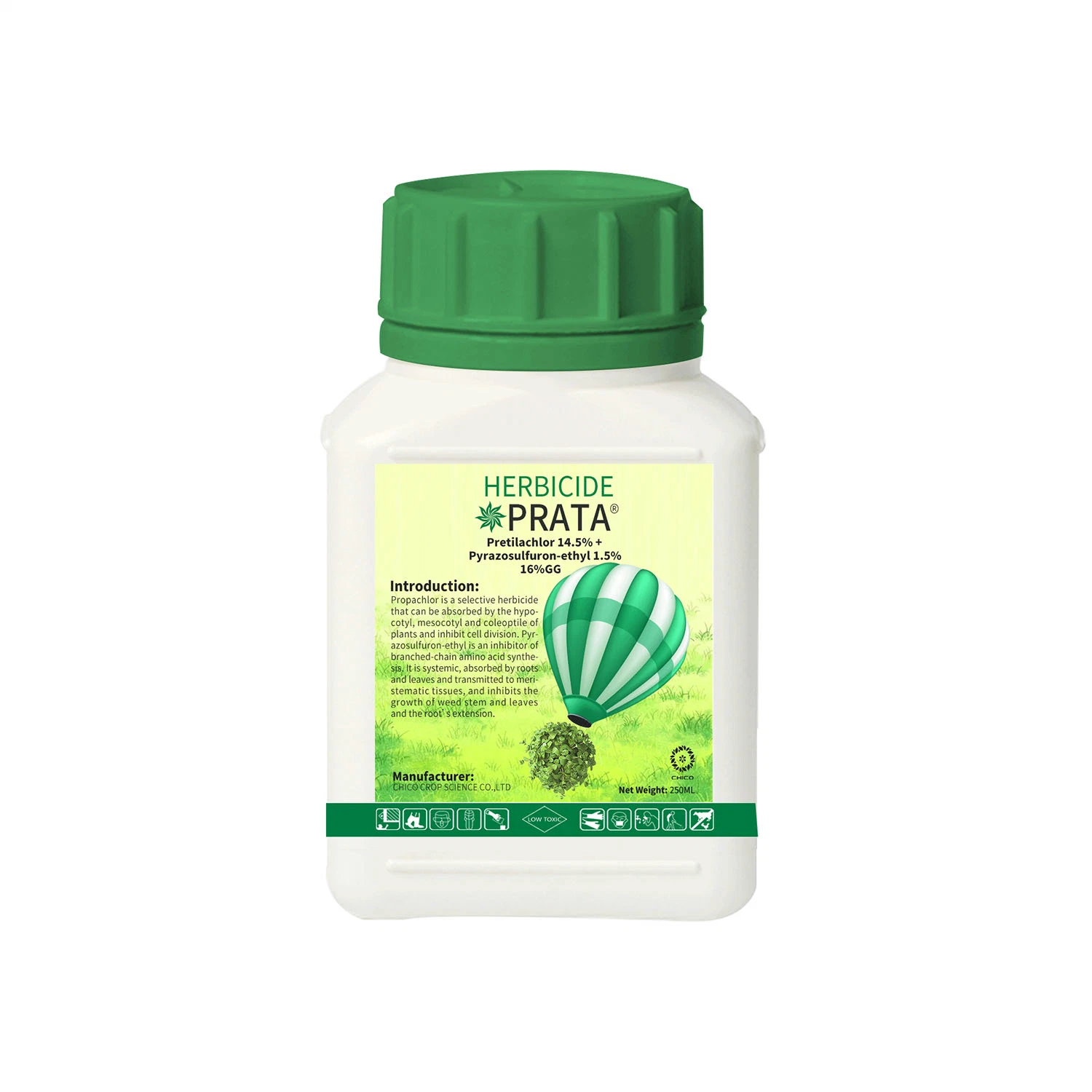 Prata Weedicide sélective Pyrazosulfuron-Ethyl Pretilachlor 4.5 % + 1,5% 16%Gg désherbant annuel