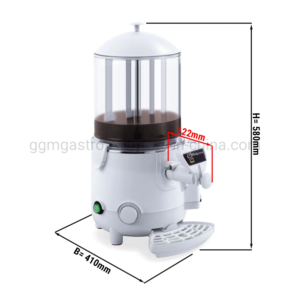 Dispensador de chocolate caliente comercial