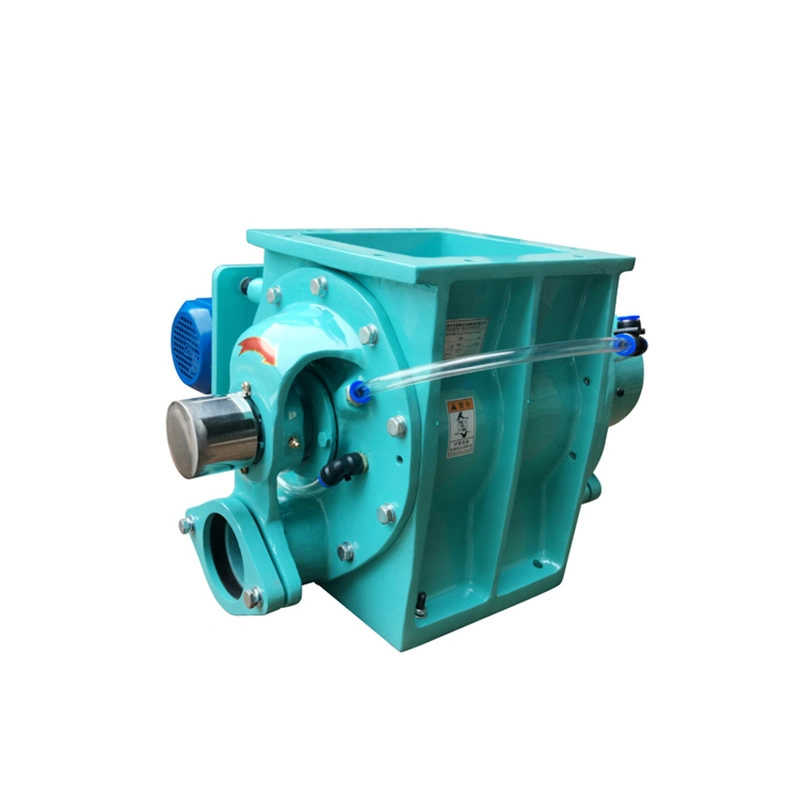 Cast-Iron Blow Flow Through Rotary Valve Chain-Drive Rotary Feeder