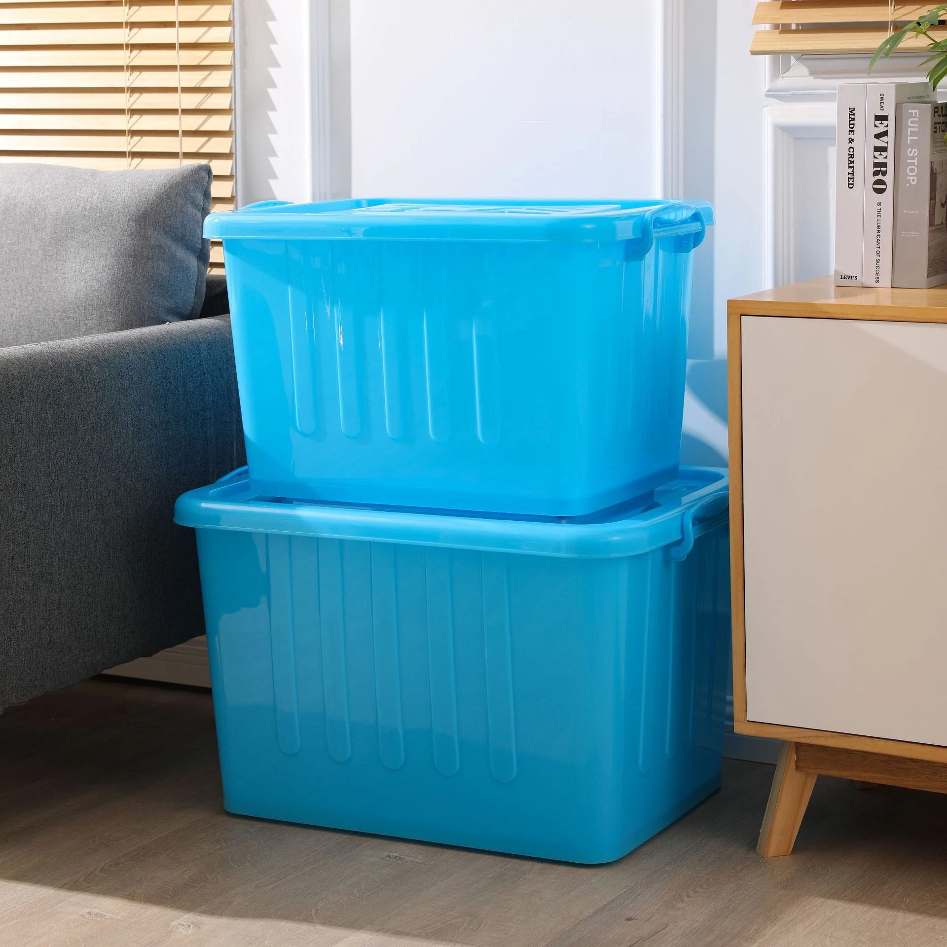 Plastic Clothing Storage Box Bin Multi-Function Plastic Container