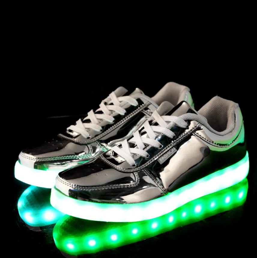 2020 USB Charging PU LED Shoes